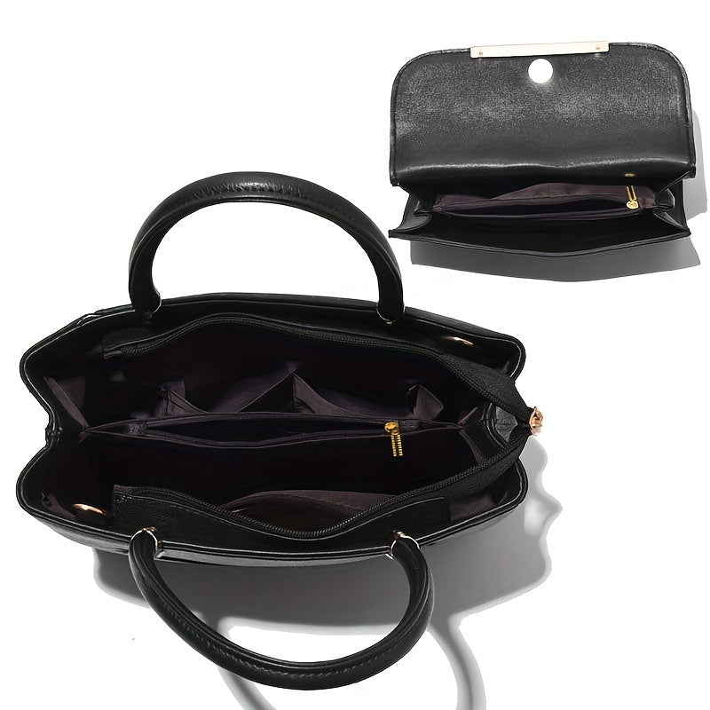 Stylish Women's 2-Piece Handbag Set with Tote & Crossbody – Everyday Use, Fashion Accessory