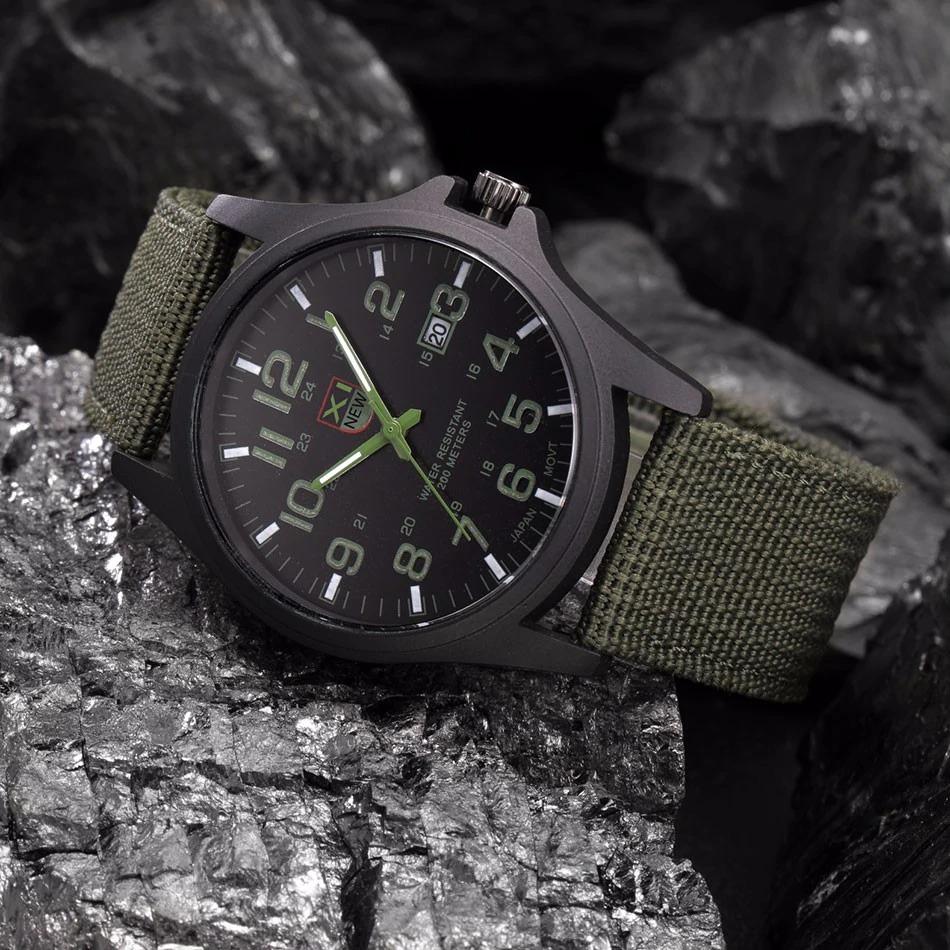 Tactical Men's Watch – Waterproof, Shockproof, LED – Adventure, Outdoor