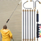 Telescoping High Pressure Washer Wand Set 4000 PSI – Gutter Cleaning, Roof Cleaning