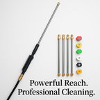 Telescoping High Pressure Washer Wand Set 4000 PSI – Gutter Cleaning, Roof Cleaning