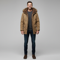 Thick Winter Coat for Men | Insulated Warm Outerwear | Casual Style | Perfect for Cold Weather Wear