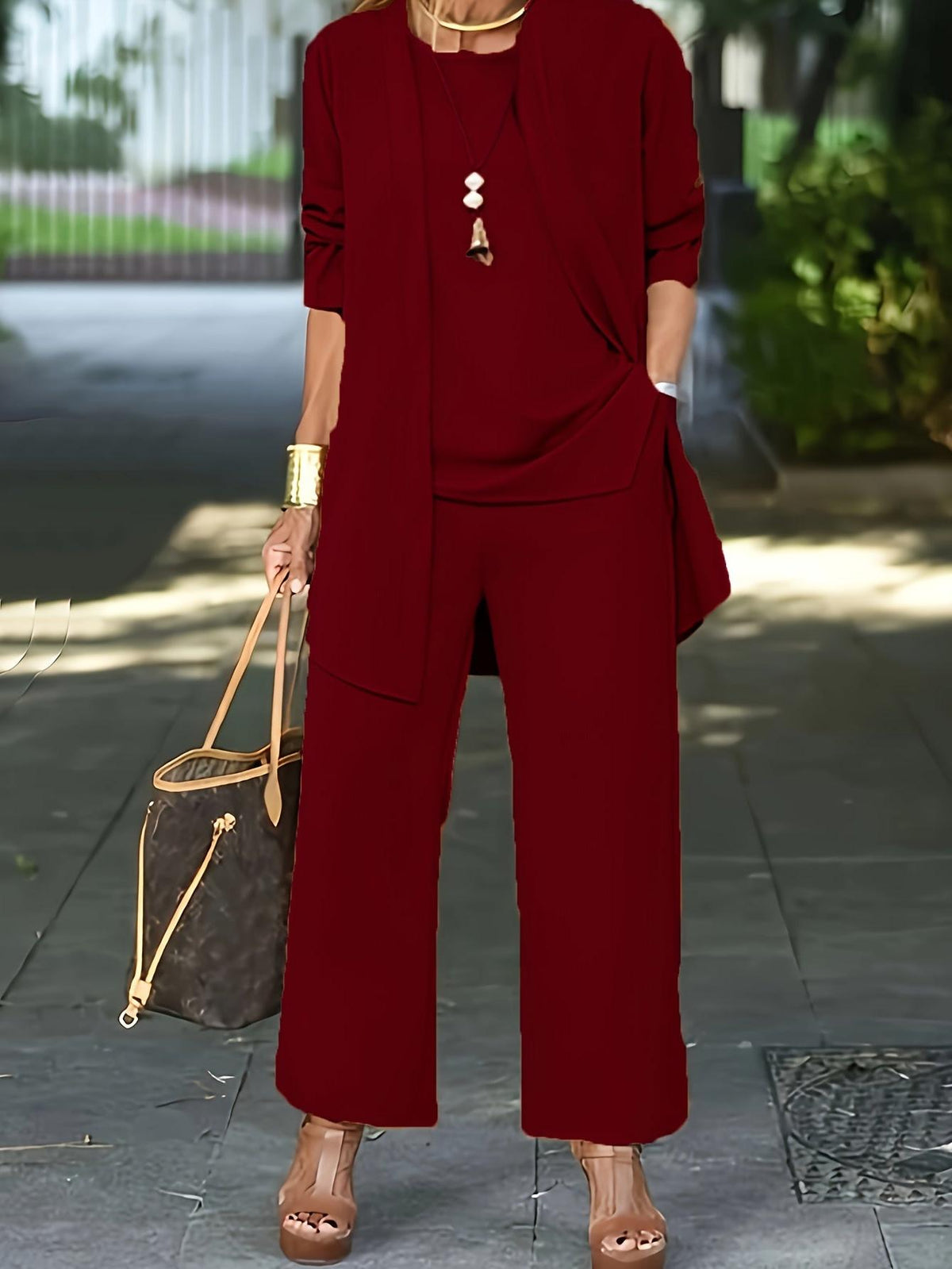 Three Piece Casual Wear Set - Stylish Design for Versatile Outfits