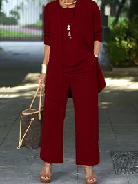 Three Piece Casual Wear Set - Stylish Design for Versatile Outfits