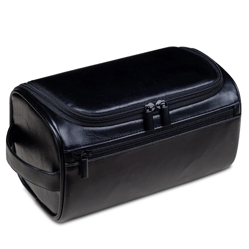 Toiletry Bag – Leather, Waterproof Lining, YKK Zippers – Travel, Luxury