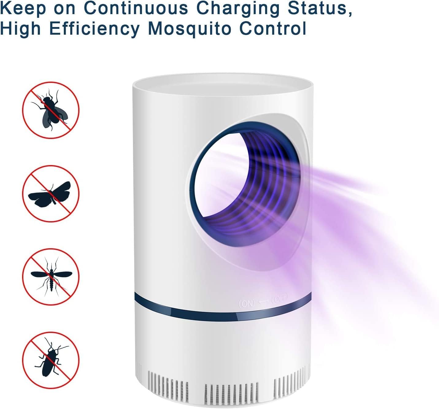 UV Light Mosquito & Fly Trap for Indoor/Outdoor Pest Control – Home, Garden