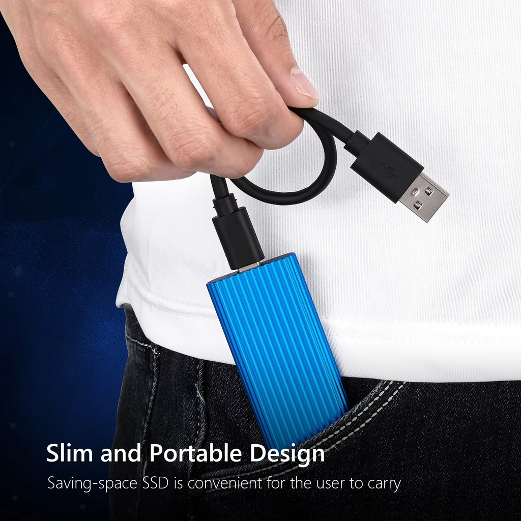 Ultra-Fast Portable SSD USB 3.1 1TB – Gaming, Travel