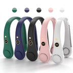 Unisex 5-Speed Neck Cooling Fan – Portable Bladeless Design, Travel, Home Office