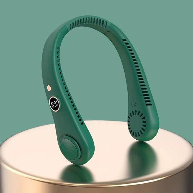 Unisex 5-Speed Neck Cooling Fan – Portable Bladeless Design, Travel, Home Office