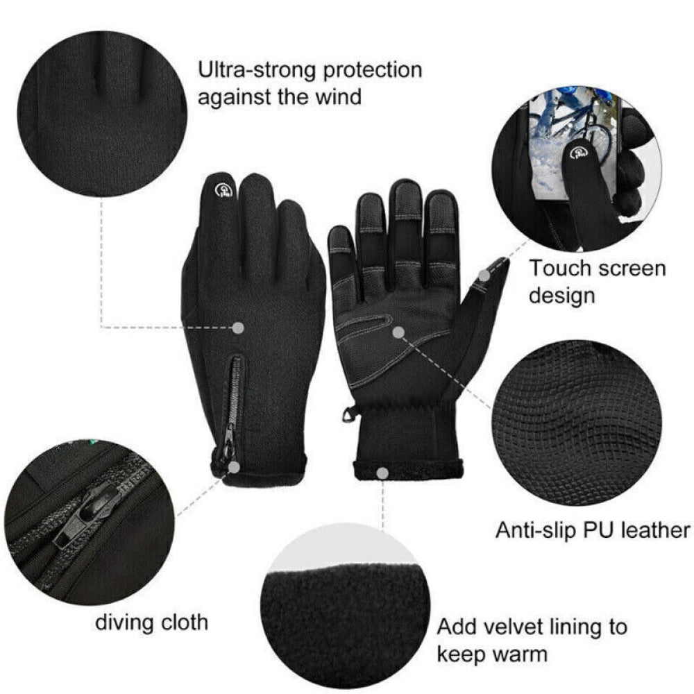 Unisex Electric Thermal Waterproof Gloves – Winter Sports, Outdoor Activities