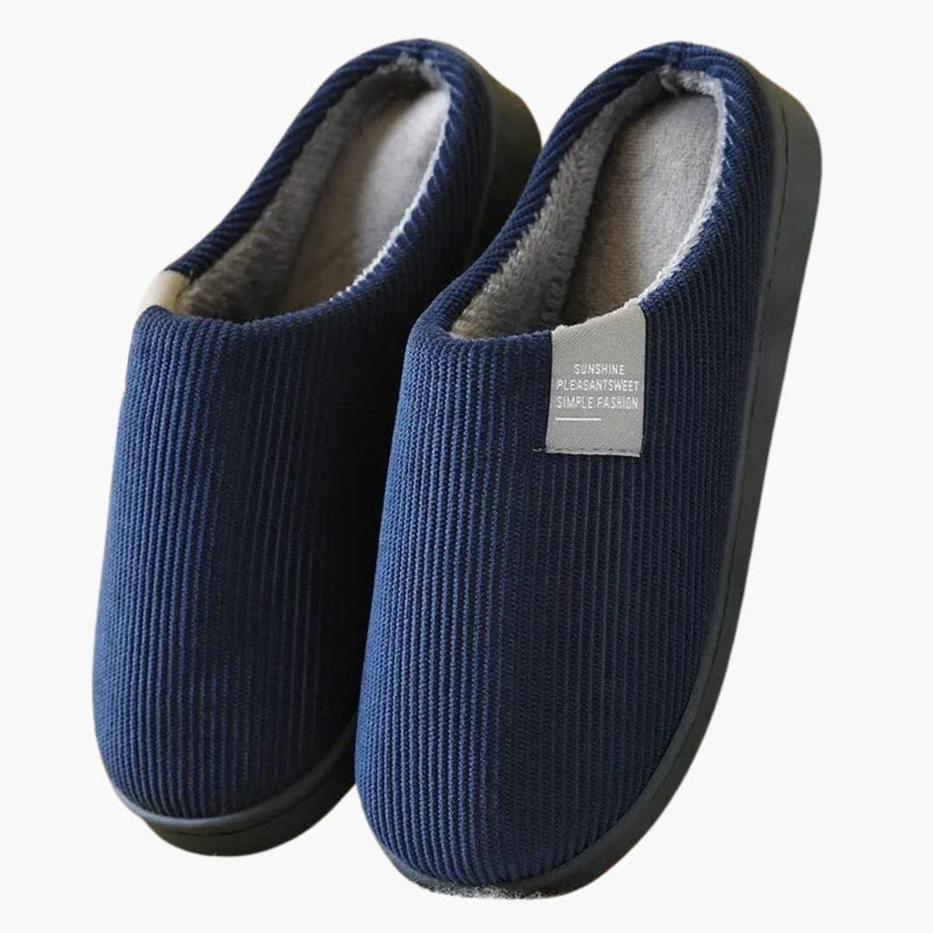 Unisex Slippers with Plush Surface and Thick Sole – Home, Comfort
