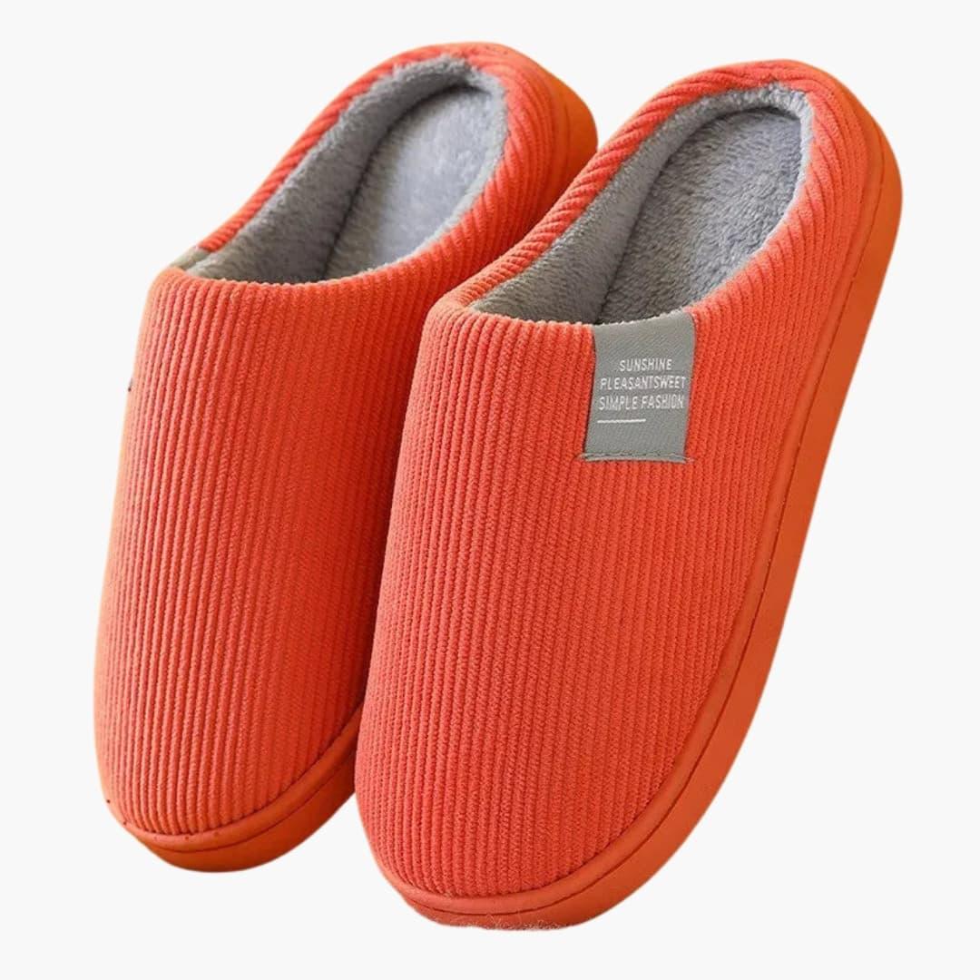 Unisex Slippers with Plush Surface and Thick Sole – Home, Comfort