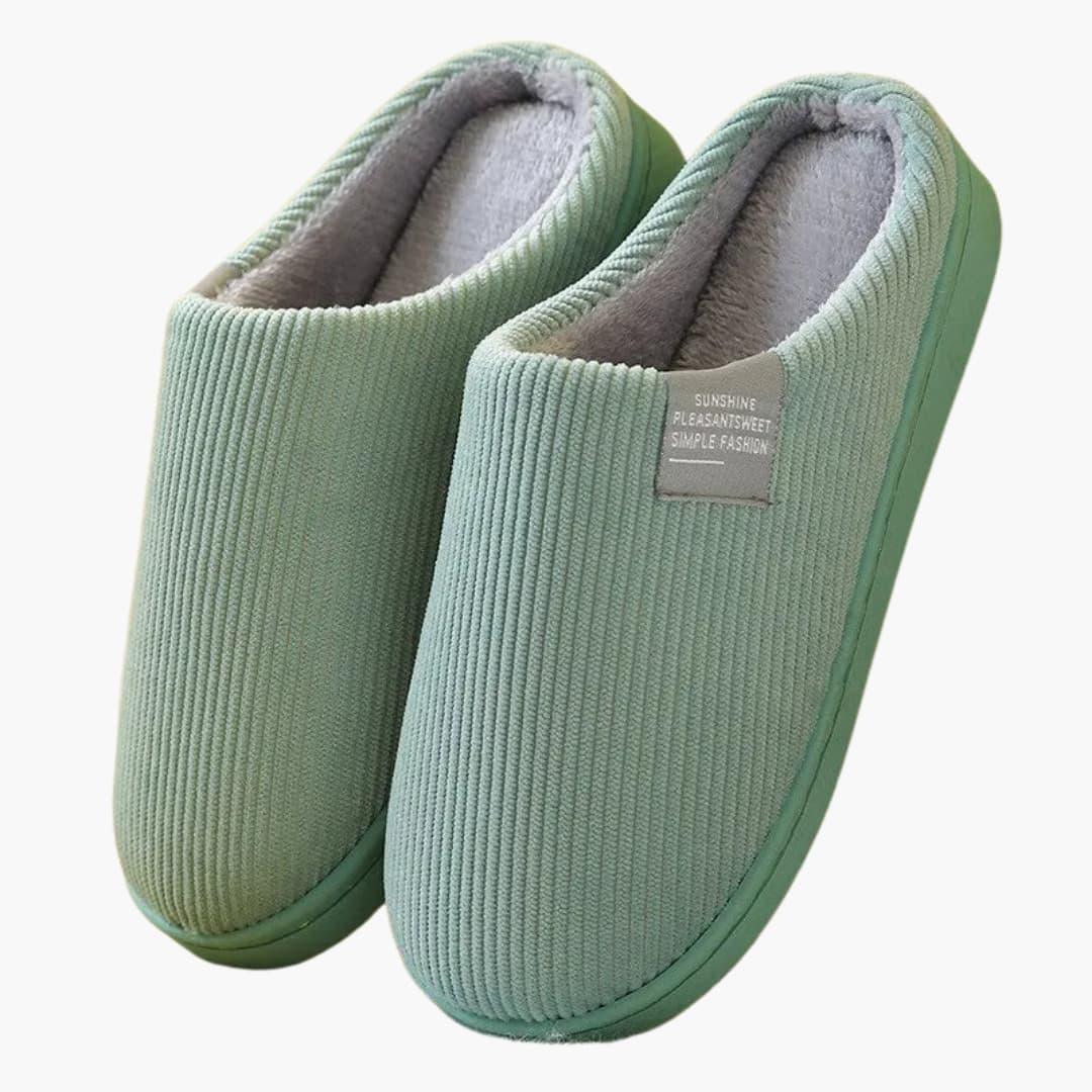 Unisex Slippers with Plush Surface and Thick Sole – Home, Comfort
