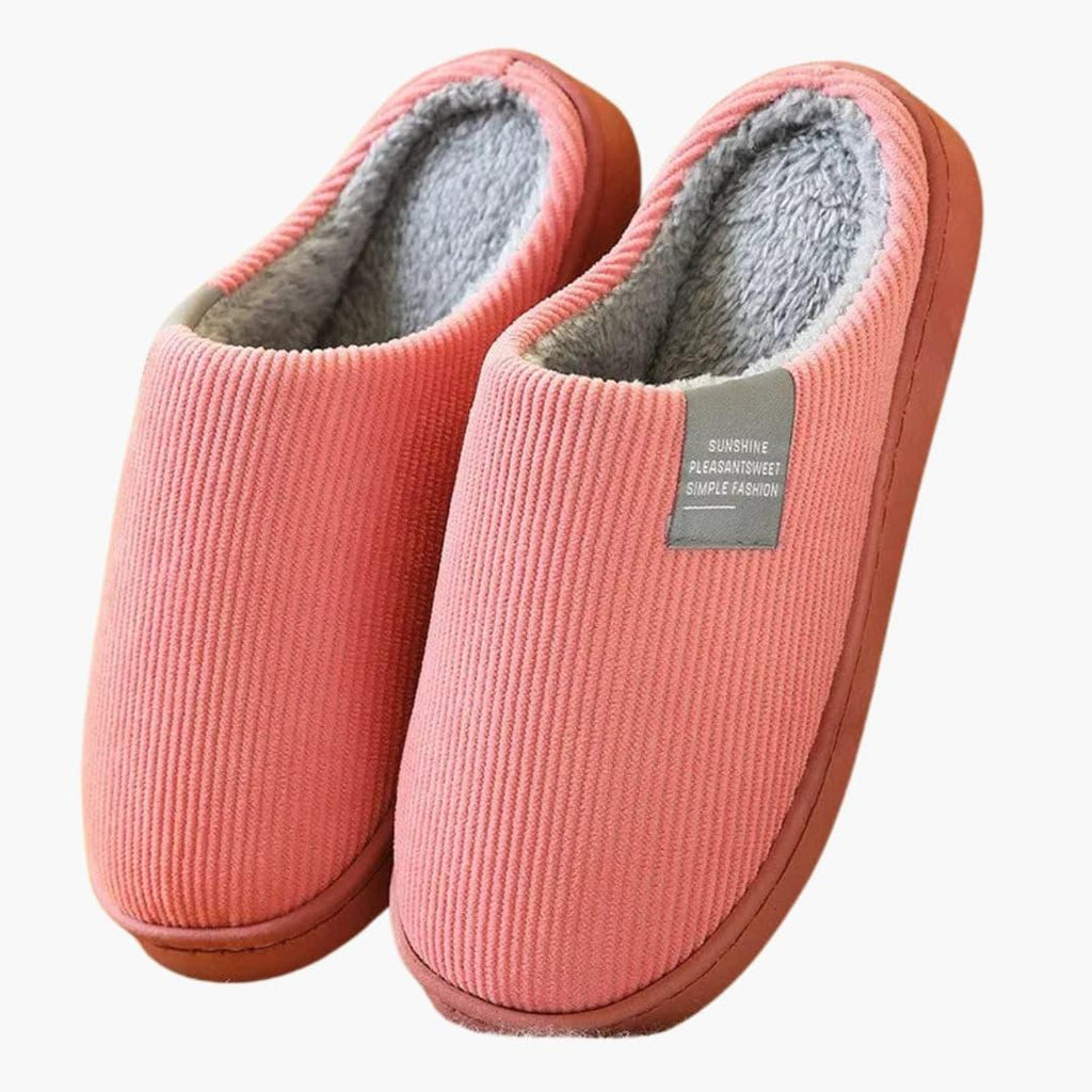 Unisex Slippers with Plush Surface and Thick Sole – Home, Comfort
