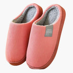 Unisex Slippers with Plush Surface and Thick Sole – Home, Comfort