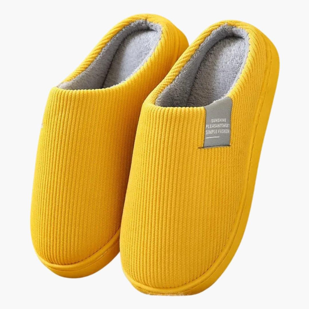 Unisex Slippers with Plush Surface and Thick Sole – Home, Comfort