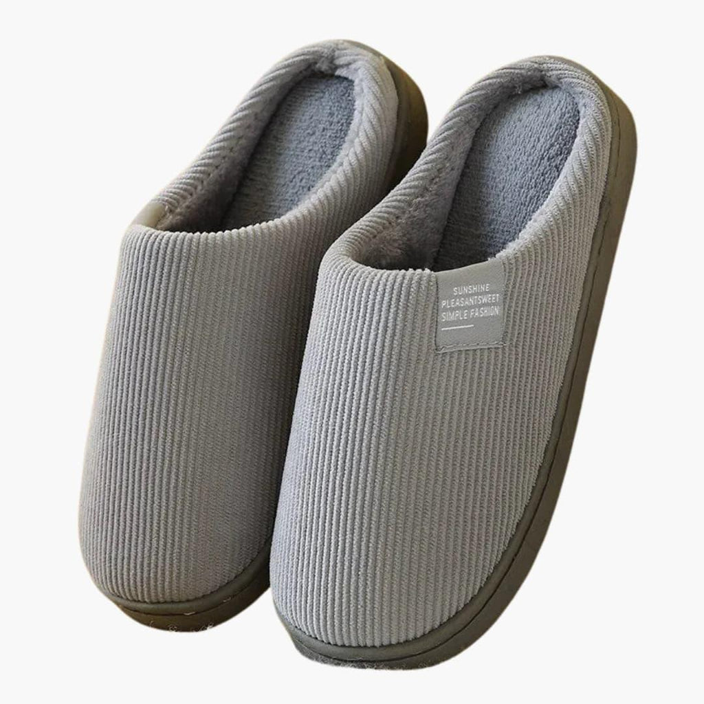 Unisex Slippers with Plush Surface and Thick Sole – Home, Comfort