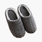 Unisex Winter Slippers with Slip-On Design and Lined Interior