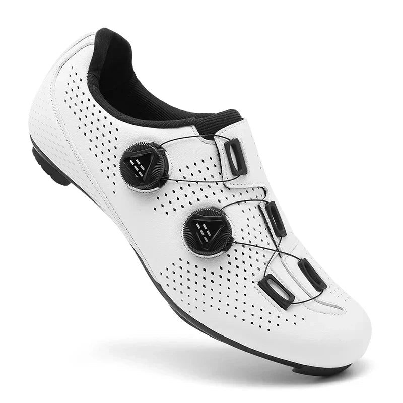 Unisex cycling shoes with dial closure: lightweight and comfortable.