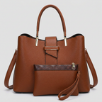 Tote Bag with Shoulder Strap and Matching Pouch – Office, Casual