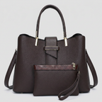 Tote Bag with Shoulder Strap and Matching Pouch – Office, Casual