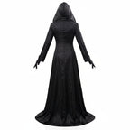 Vampire Costume Gothic Dress with Hood and Choker – Halloween, Cosplay