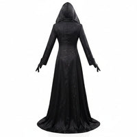 Vampire Costume Gothic Dress with Hood and Choker – Halloween, Cosplay