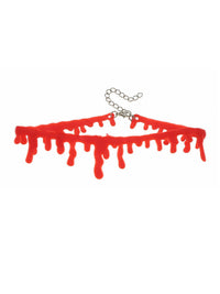 Vintage Necklace with Imitation Bleeding Design – Halloween, Costume