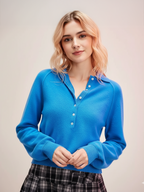 Vintage O-neck Pullover Sweater for Women - Cozy Knit Casual Wear