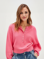 Vintage O-neck Pullover Sweater for Women - Cozy Knit Casual Wear