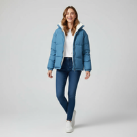 Warm Zip-Up Winter Jacket for Women | Insulated, Cozy Design for Cold Weather Wear | Perfect for Outdoor Activities