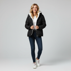 Warm Zip-Up Winter Jacket for Women | Insulated, Cozy Design for Cold Weather Wear | Perfect for Outdoor Activities