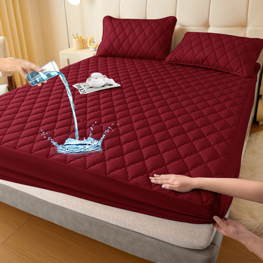 Waterproof Mattress Protector Cover Made of Polyester with TPU Coating – Sleep Comfort, Protection