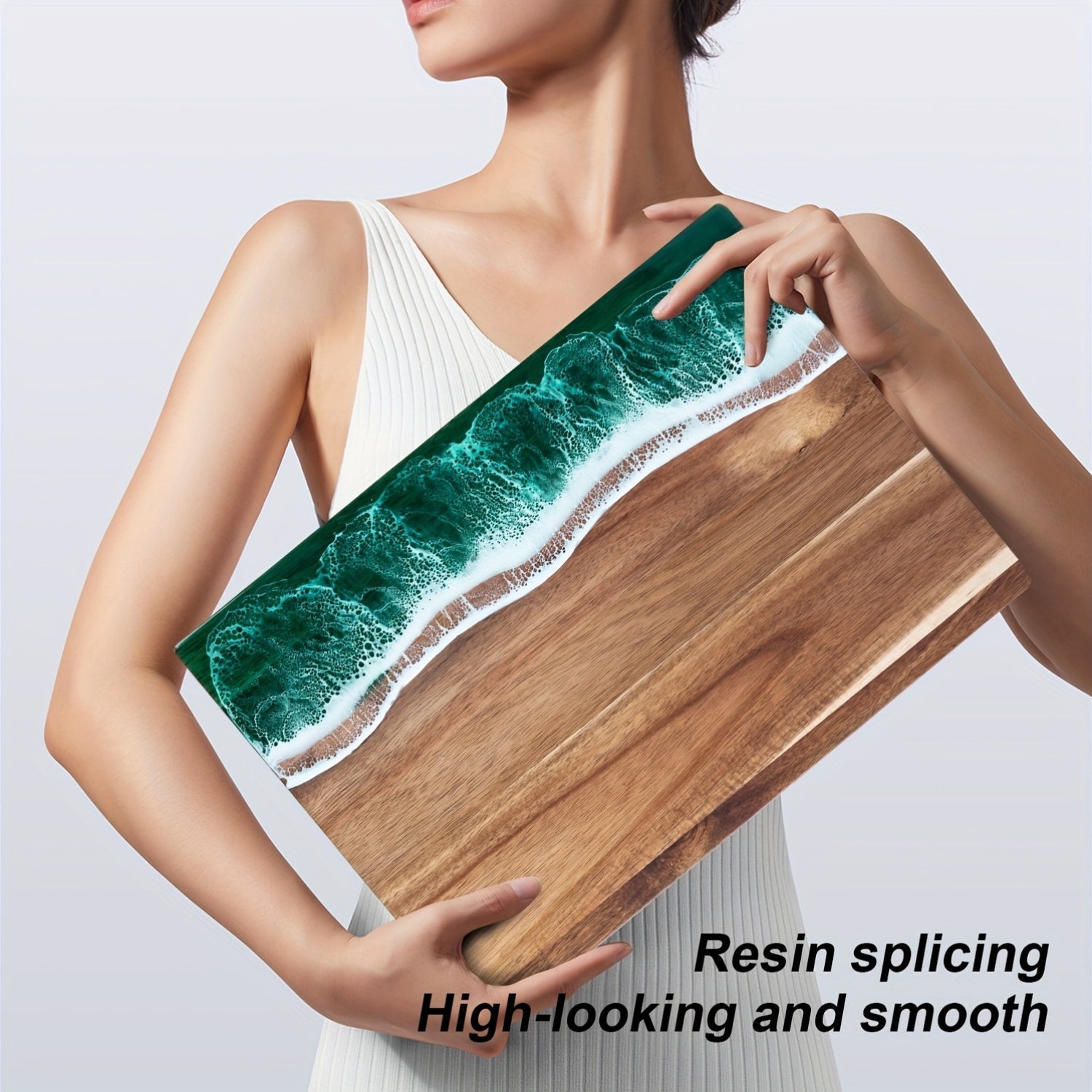 Wave Resin Cutting Board | Acacia Wood – Kitchen, Dining