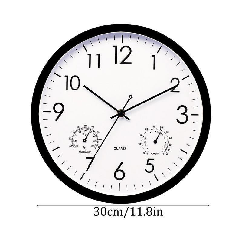 Weatherproof Outdoor Garden Clock with Temperature Gauge – Garden, Patio
