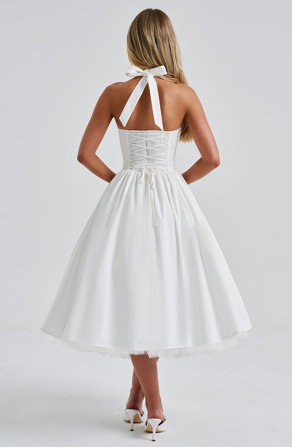 Wedding Guest Midi Dress - Elegant Esplendor Style - Perfect for Formal Events