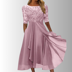 White Lace Dress Women UK – Elegant Evening Gown for Wedding Guest, Cocktail Attire
