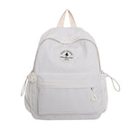 A light gray and white gingham backpack with a circular 'PREY OR DIE' logo patch on the front, shown against a plain white background.
