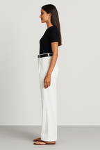 Wide-Leg Trousers for Women - Tailored Fit, Comfortable Fabric, Casual Wear