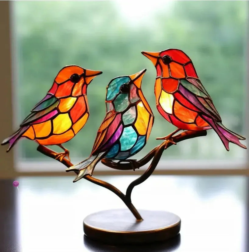 Window Bird Decoration – Gift for Nature Lovers, Home Accessory