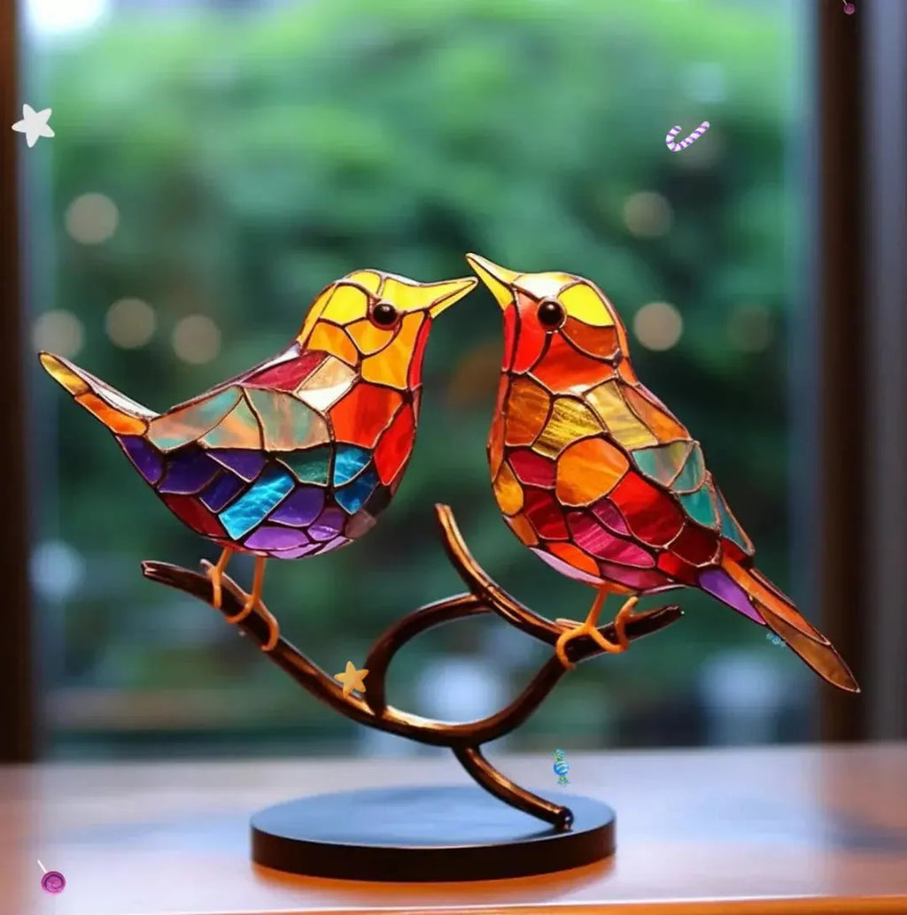 Window Bird Decoration – Gift for Nature Lovers, Home Accessory