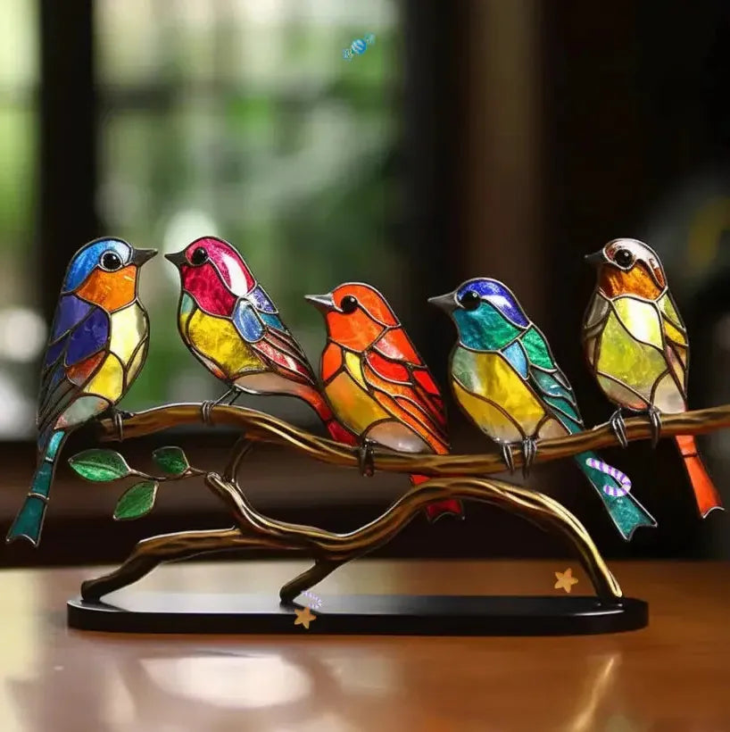 Window Bird Decoration – Gift for Nature Lovers, Home Accessory