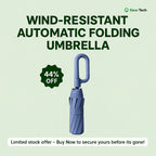 Windproof Automatic Folding Umbrella with Reflective Strip