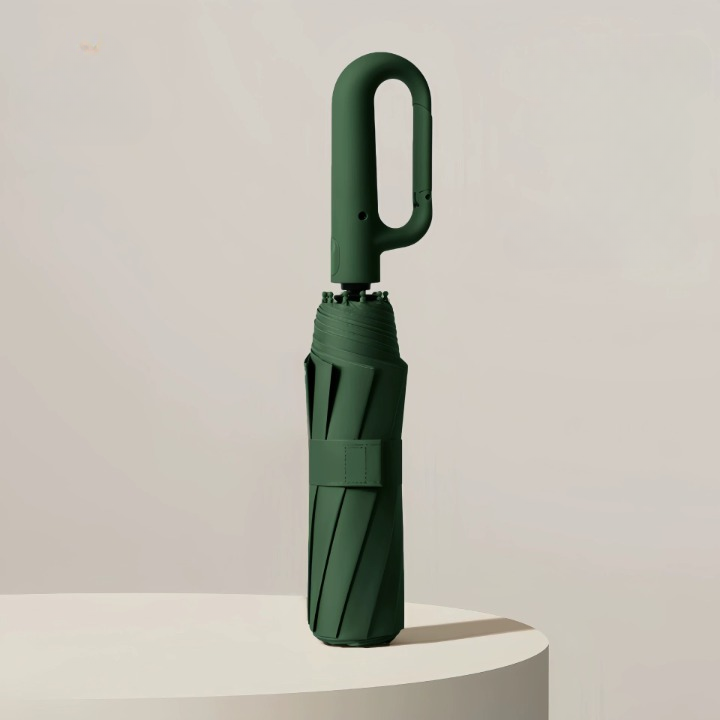Windproof Automatic Folding Umbrella with Reflective Strip
