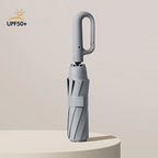 Windproof Automatic Folding Umbrella with Reflective Strip