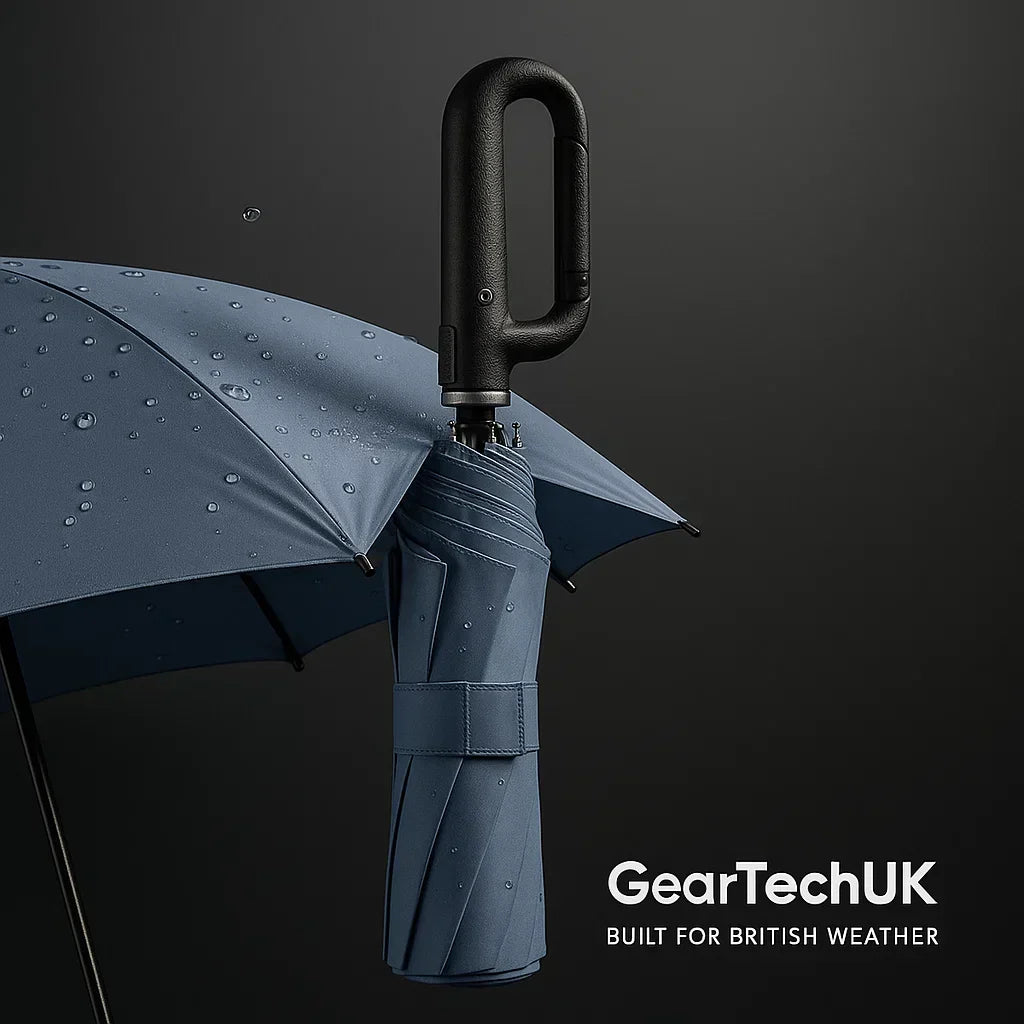 Windproof Automatic Folding Umbrella with Reflective Strip