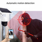Wireless 4K Security Camera with Solar Panel – Home Security, Outdoor Monitoring