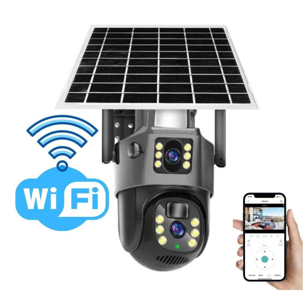 Wireless 4K Security Camera with Solar Panel – Home Security, Outdoor Monitoring