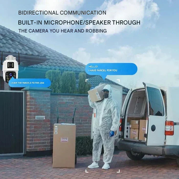Wireless 4K Security Camera with Solar Panel – Home Security, Outdoor Monitoring