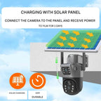 Wireless 4K Security Camera with Solar Panel – Home Security, Outdoor Monitoring
