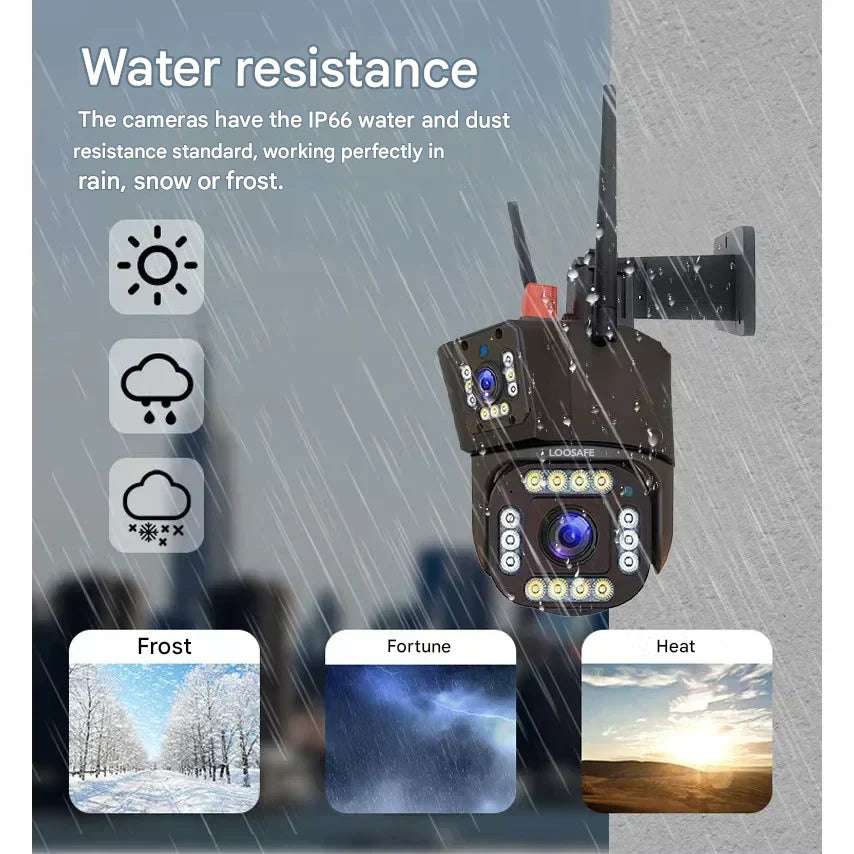 Wireless 4K Security Camera with Solar Panel – Home Security, Outdoor Monitoring